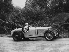 Kay Petre driving a Riley, Autumn Hill Climb, Shelsley Walsh, Worcestershire, 1935