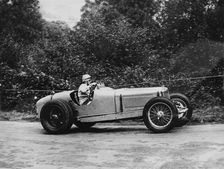 Kay Petre driving a Riley, Autumn Hill Climb, Shelsley Walsh, Worcestershire, 1935