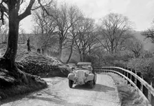 Kay Petre's Singer Nine competing in the RAC Rally, 1939. Artist: Bill Brunell