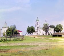 Kazan Cathedral in the city of Kirillov [Russian Empire], 1909. Creator: Sergey Mikhaylovich Prokudin-Gorsky