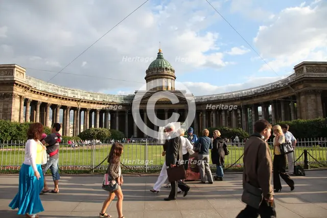 Kazan Cathedral, St Petersburg, Russia, 2011. Creator: Sheldon Marshall.