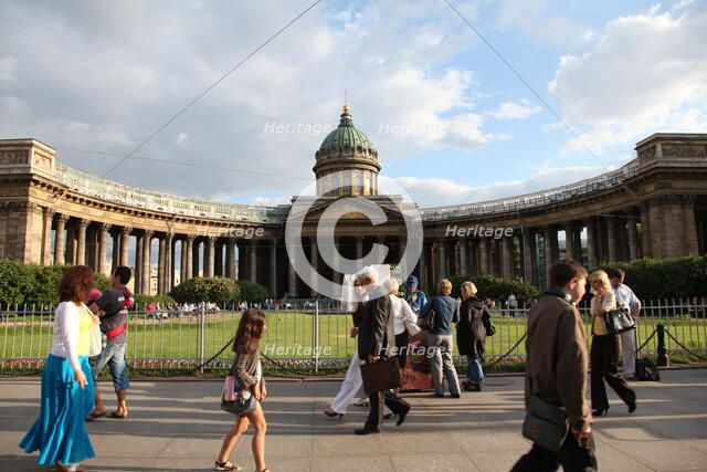 Kazan Cathedral, St Petersburg, Russia, 2011. Artist: Sheldon Marshall