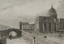 Kazan Cathedral, Saint Petersburg, Russia, 1839. Creator: Paul Dumouza