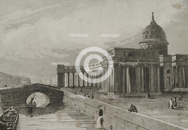 Kazan Cathedral, Saint Petersburg, Russia, 1839. Creator: Paul Dumouza.