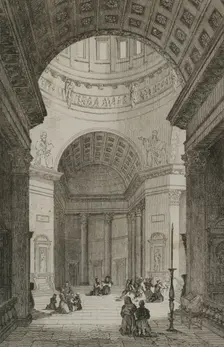 Kazan Cathedral, Saint Petersburg, Russia, 1839. Creator: Paul Dumouza