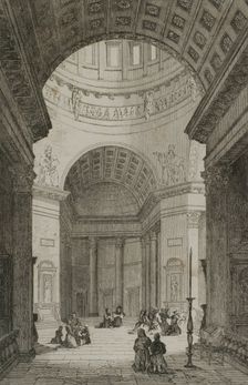 Kazan Cathedral, Saint Petersburg, Russia, 1839. Creator: Paul Dumouza