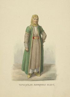 Kazan Tatar Woman of 1830 (From the series Clothing of the Russian state), 1869