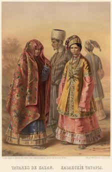 Kazan Tatars, 1862. Creator: Karlis Huns
