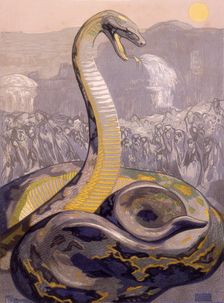 Kaa, the snake, 1919. Creator: Paul Jouve
