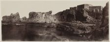 Kaalat el Athlit, Syria, View from the Seaside, 1859. Creator: Louis de Clercq (French, 1836-1901)