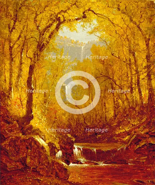 Kaaterskill Falls, 1871. Creator: Sanford Robinson Gifford.