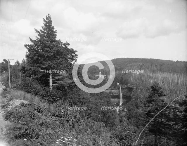 Kaaterskill Falls and Laurel House, Catskill Mts., N.Y., between 1895 and 1910. Creator: Unknown.