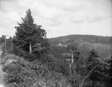Kaaterskill Falls and Laurel House, Catskill Mts., N.Y., between 1895 and 1910. Creator: Unknown