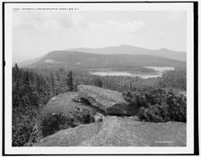 Kaaterskill lakes and mountain, Catskill Mts., N.Y., c1902. Creator: Unknown