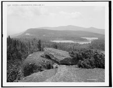 Kaaterskill lakes and mountain, Catskill Mts., N.Y., c1902. Creator: Unknown