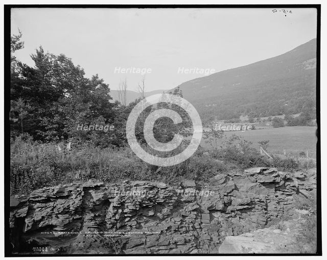 Kaaterskill Mountain with Otis Elevating Railway, Catskill Mountains, N.Y., c1902. Creator: Unknown.