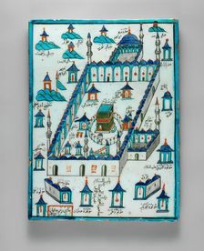 Ka'ba Tile, Turkey, ca. 1720-30. Creator: Osman Ibn Mehmed