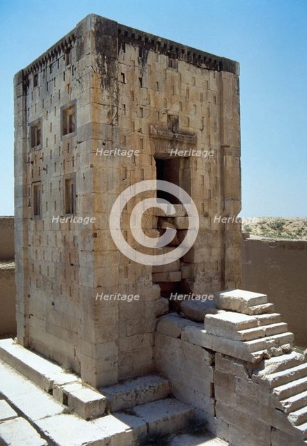 Kaba Zartosht fire temple, Naqsh-e Rostam, Iran, Achaemenid period (1994). Creator: LTL.
