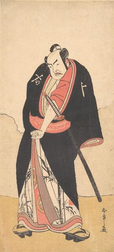 Kabuki Actor Nakamura Sukegoro II as Kaminari Shokuro, 2nd month, 1780. Creator: Shunsho