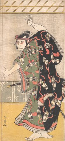 Kabuki Actor Otani Oniji III as a Samurai , ca. 1792. Creator: Katsukawa Shun'ei
