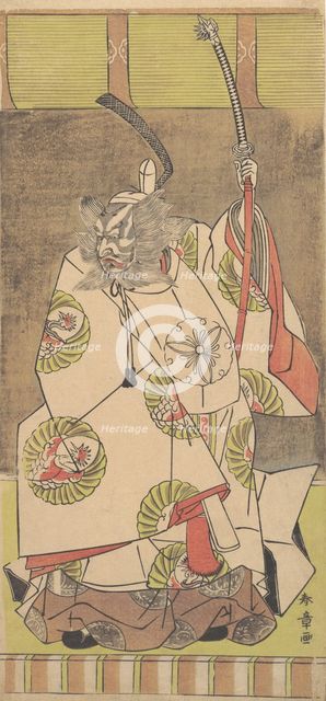 Kabuki Actor Ichikawa Danjuro IV , 12th month, 1771. Creator: Shunsho.