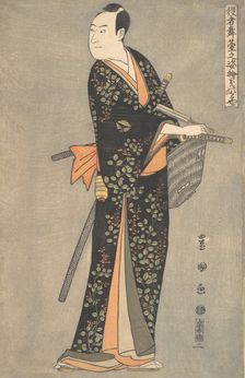 Kabuki Actor Sawamura Sojuro III, from the series Portraits of Kabuki Actors on Stage ..., ca. 1794. Creator: Utagawa Toyokuni I
