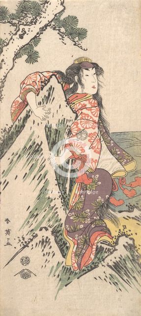 Kabuki Actor Segawa Kikunojo III in a Female Role, 1788. Creator: Katsukawa Shun'ei.
