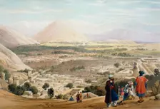 Kabul from the Citadel, showing the old walled city, First Anglo-Afghan War 1838-1842. Artist: James Atkinson