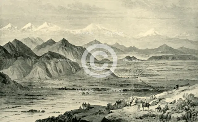 'Kabul, Looking North from the Hill above the British Camp at Beni Hissar, October 8, 1879', (1901). Creator: Unknown.