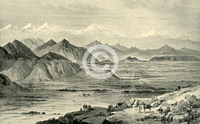 'Kabul, Looking North from the Hill above the British Camp at Beni Hissar, October 8, 1879', (1901). Creator: Unknown.