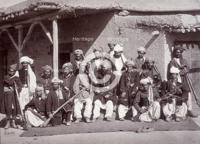 Kabul Police, Afghanistan, c1880. Creator: John Burke.