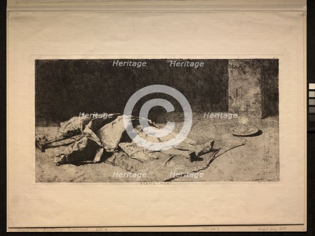 Kabyle mort. Creator: Mariano Fortuny y Carbó (Spanish, 1838-1874).