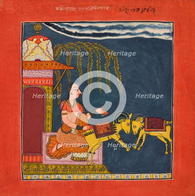 Kaccheli Ragini, from a Ragamala, ca. 1710. Creator: Unknown.