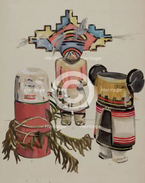 Kachina Doll, 1935/1942. Creator: Jane Iverson.
