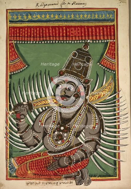 Kadgaramon (Son of Ravana), c. 1760. Creator: Unknown.