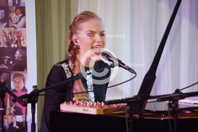 Kadri Voorland, Watermill Jazz Club, Dorking, Surrey, UK, 7.5.19. Creator: Brian O'Connor.