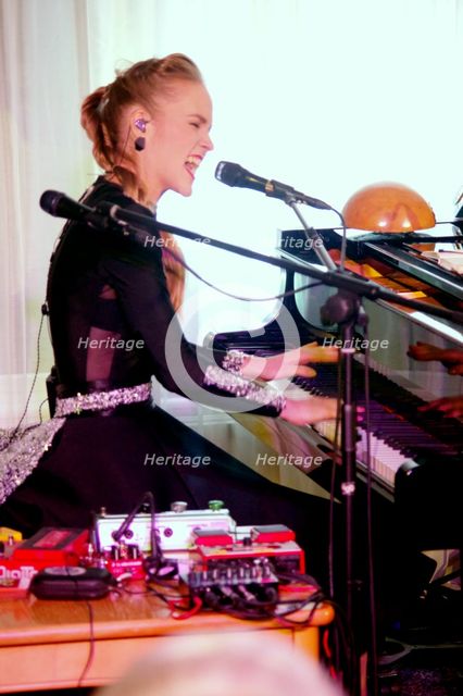 Kadri Voorland, Watermill Jazz Club, Dorking, Surrey, UK, 7.5.19. Creator: Brian O'Connor.