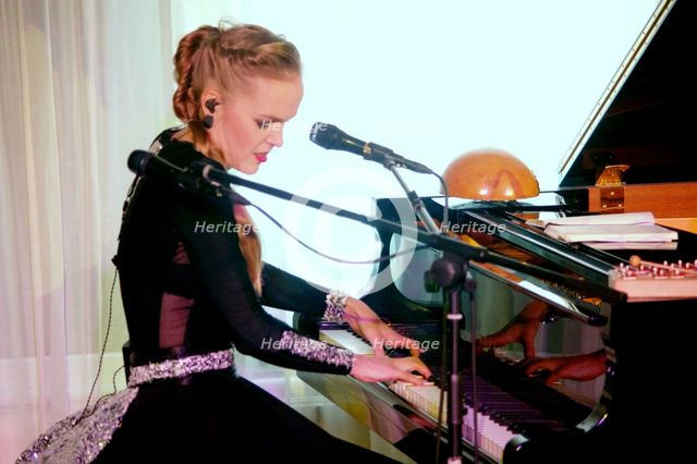 Kadri Voorland, Watermill Jazz Club, Dorking, Surrey, UK, 7.5.19. Creator: Brian O'Connor.