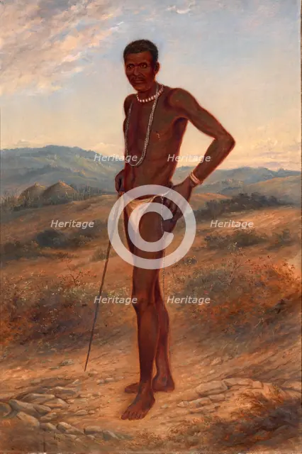 Kaffir Man, ca. 1893. Creator: Antonio Zeno Shindler.