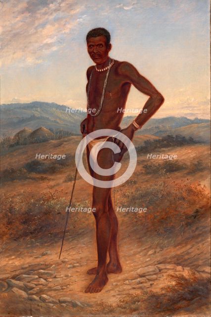 Kaffir Man, ca. 1893. Creator: Antonio Zeno Shindler.