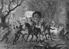 Kaffir Attack on an English Convoy c1880