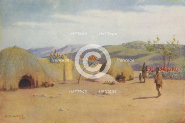 'Kaffir Kraal', 1924. Artist: Unknown.