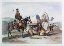 Kafila with a camel bearing a hodesh, 1848. Creator: Lehnert