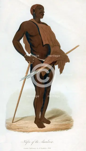 'Kafir of the Amakosa', 1848. Artist: Unknown