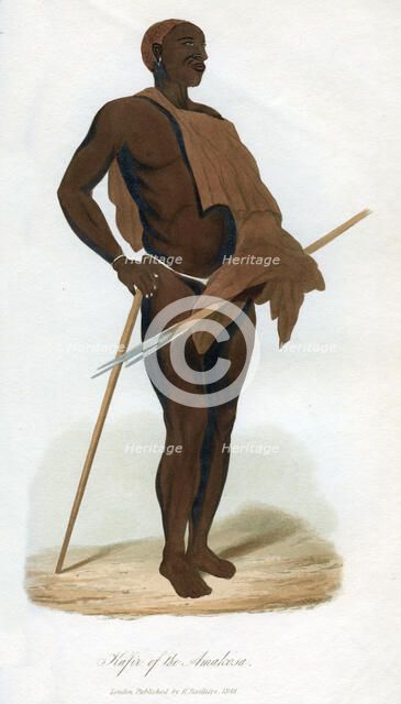 'Kafir of the Amakosa', 1848. Artist: Unknown