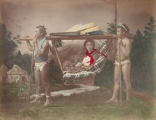 Kago Travelling Chair, 1870s-1890s. Creator: Kusakabe Kimbei