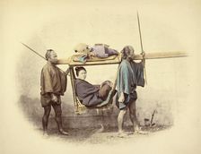 Kago Bearers, 1866-1867. Creator: Felice Beato