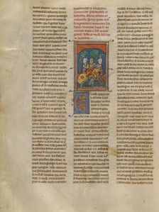 Kahedin and Palamedes Meeting the Seneschal Keu, about 1320-1340. Creator: Unknown