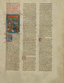 Kahedin and Palamedes Speaking to King Mark, about 1320-1340. Creator: Unknown