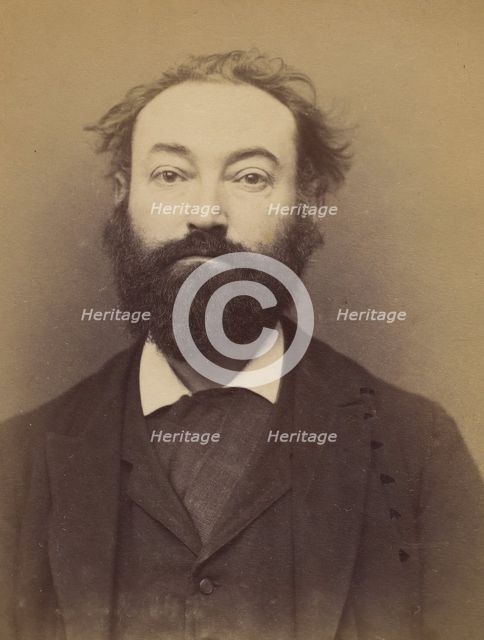 Kahn. Rodolphe. 43 ans, né le 15/1/51 à Lyon (Rhône). Courtier de commerce. Anarchiste. 8/..., 1894. Creator: Alphonse Bertillon.